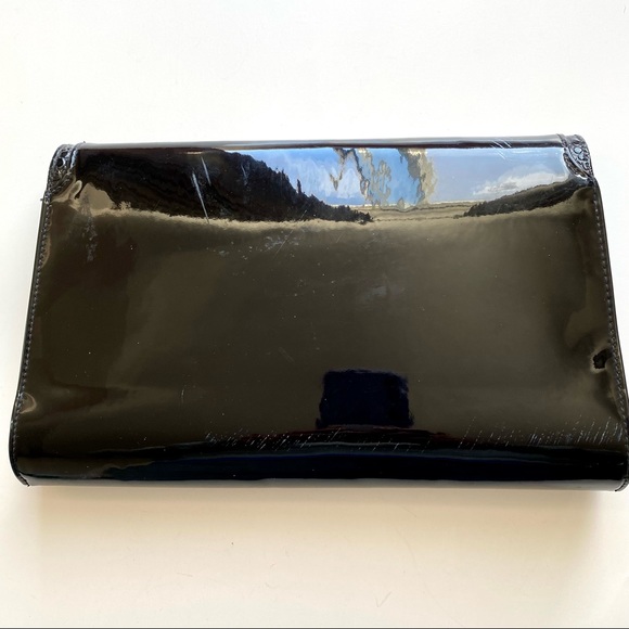 80’s Cabrelli Patent Leather Clutch - Black - Picture 2 of 8